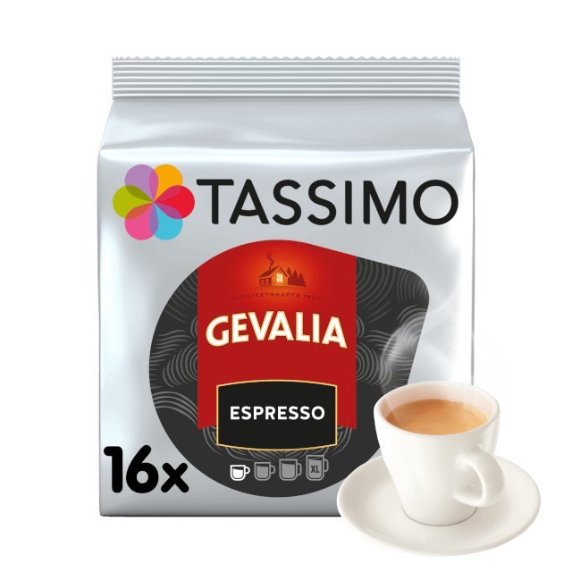 TASSIMO ESPRESSO En välbalanserad, mörk och kraftfull espresso med rund karaktär och lång eftersmak.